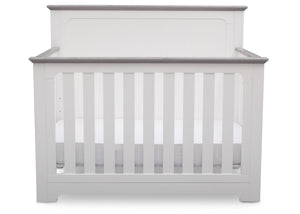 Delta Children Bianca with Rustic Haze (136) Providence 4-in-1 Crib, Front View b3b 1