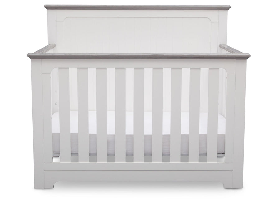 Delta Children Bianca with Rustic Haze (136) Providence 4-in-1 Crib, Front View b3b 8-Providence 4-in-1 Crib