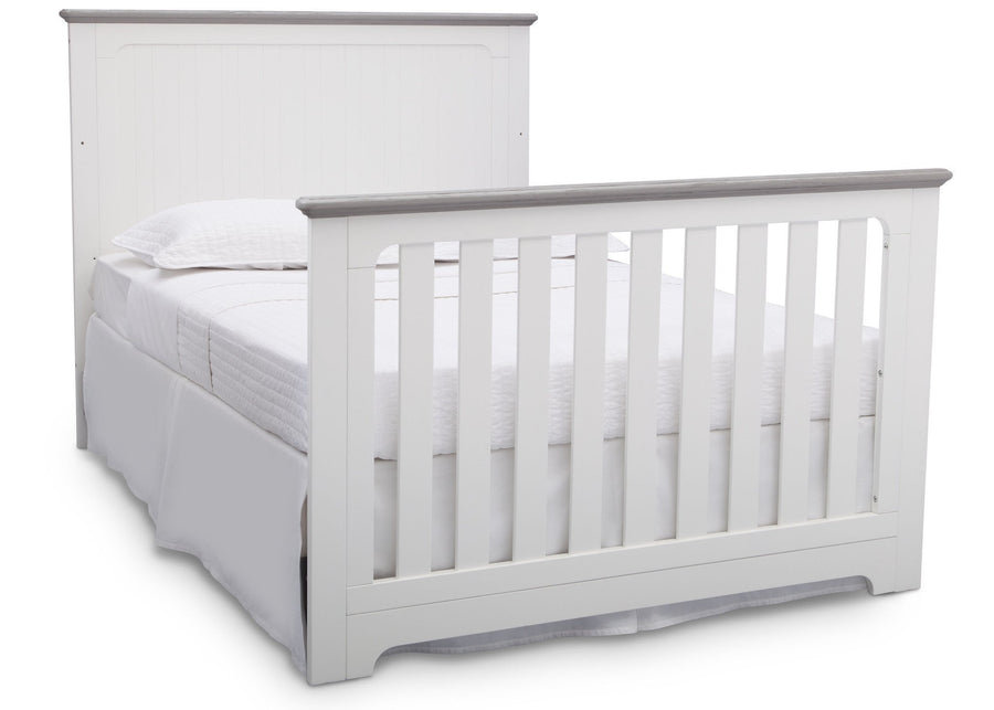Delta Children Bianca with Rustic Haze (136) Providence 4-in-1 Crib, Full Size Bed Conversion b7b 12-Providence 4-in-1 Crib