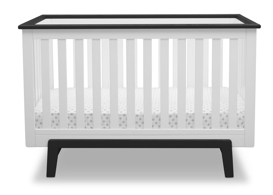 Delta Children Bianca with Rustic Ebony (135) Providence Classic 4-in-1 Convertible Crib (548650), Straight, a2a 2-Providence Classic 4-in-1 Convertible Crib