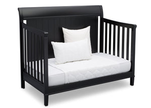 Delta Children Ebony (0011) New Haven 4-in-1 Crib, Angled Conversion to Daybed, a5a 7