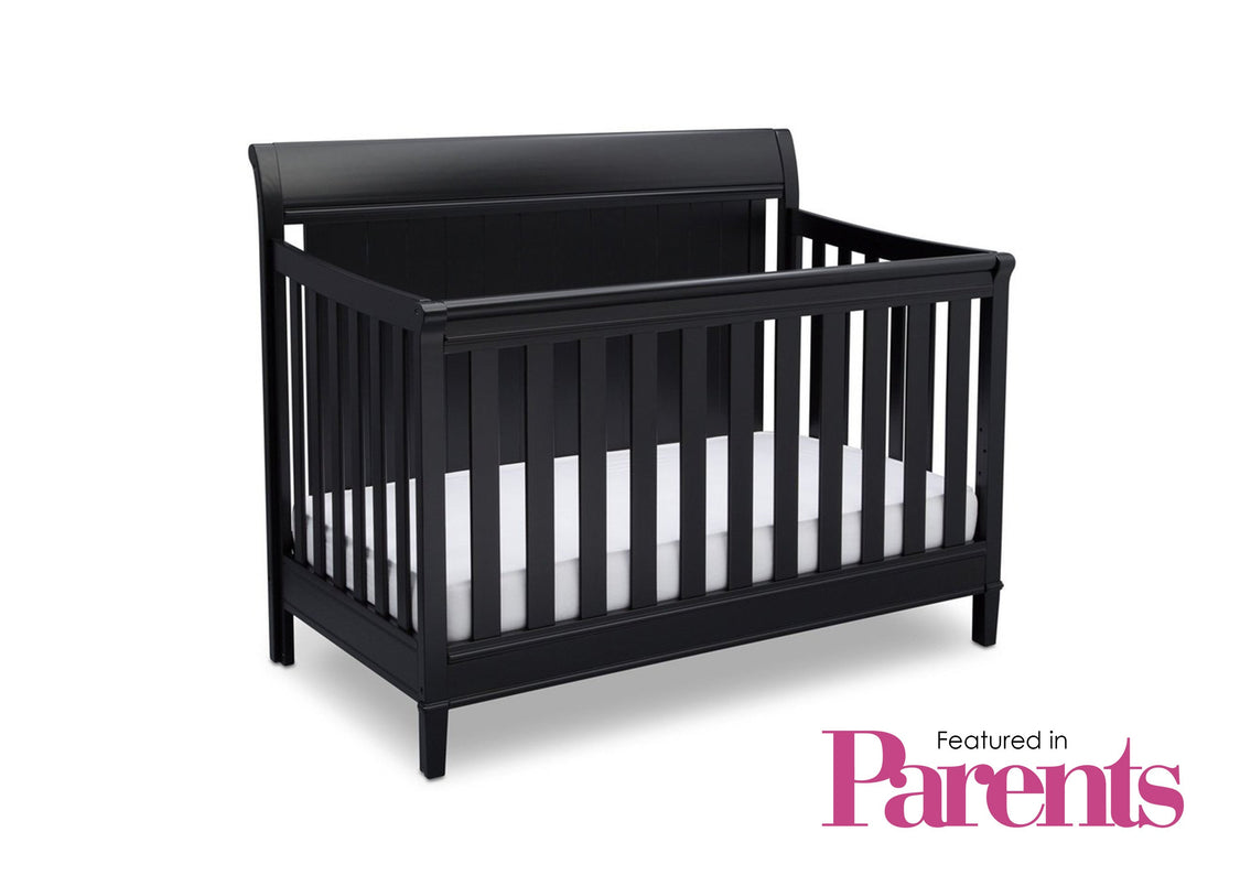 Delta Children Ebony (0011) New Haven 4-in-1 Crib, With Seal, a7a