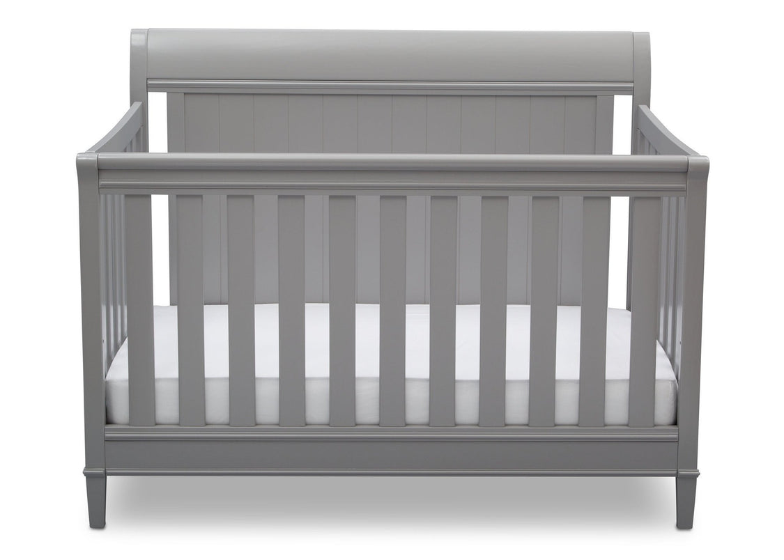 Delta Children Grey (026) New Haven 4-in-1 Crib, Front View, b2b