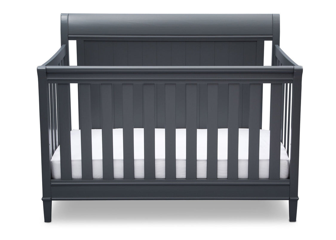 Delta Children Charcoal (029) New Haven 4-in-1 Crib, Front View, c2c