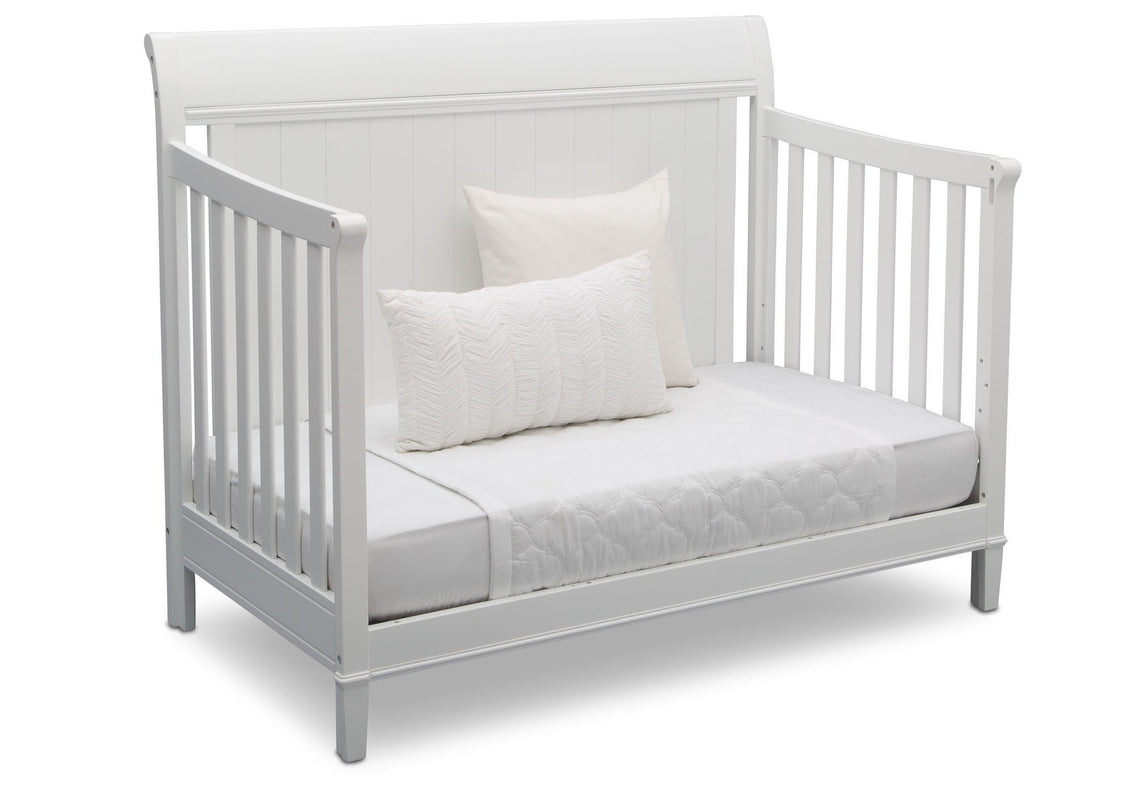 Delta Children Bianca (130) New Haven 4-in-1 Crib, Angled Conversion to Daybed, d5d