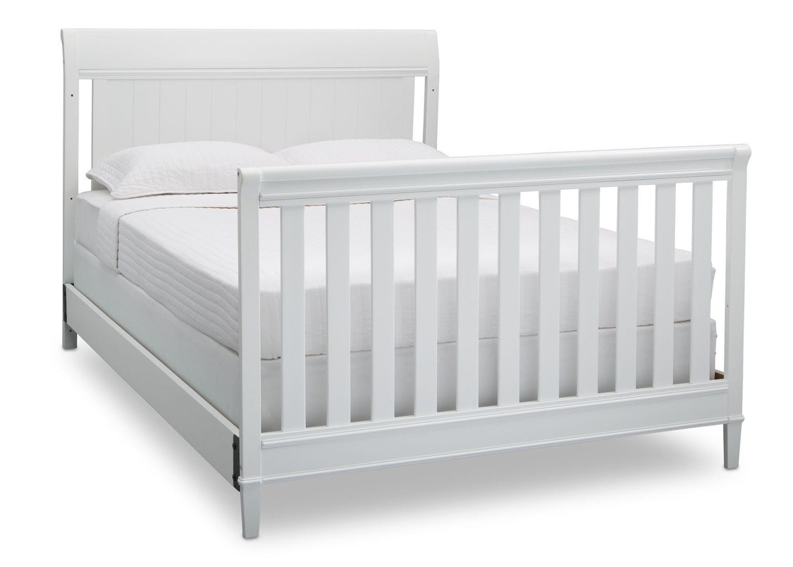 Delta Children Bianca (130) New Haven 4-in-1 Crib, Angled Conversion to Full Size Bed, d6d
