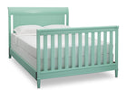 Delta Children Aqua (347) New Haven 4-in-1 Crib, Angled Conversion to Full Size Bed, e6e 30-New Haven 4-in-1 Crib