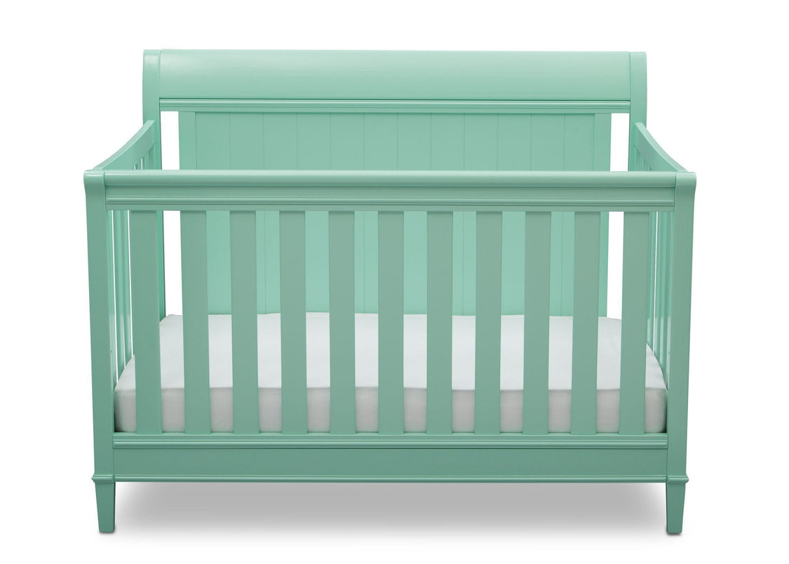 Delta Children Aqua (347) New Haven 4-in-1 Crib, Front View, e2e