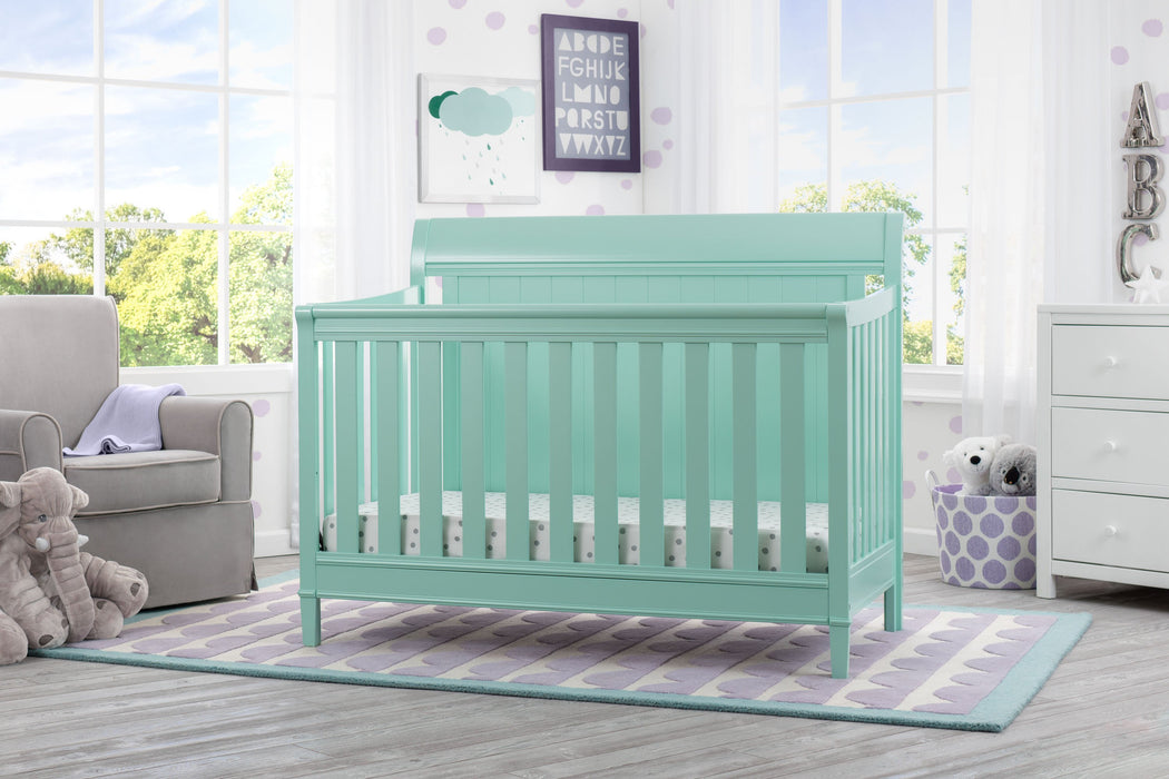 Delta Children Aqua (347) New Haven 4-in-1 Crib, Hangtag, e1e
