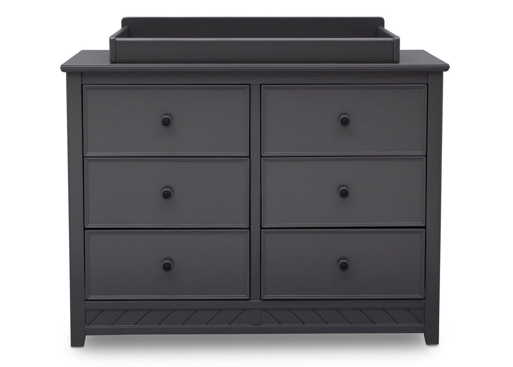 Delta Children Charcoal (029) Bennington Elite 6 Drawer Dresser Front View b2b