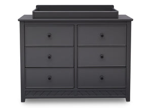 Delta Children Charcoal (029) Bennington Elite 6 Drawer Dresser Front View b2b 0