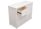 Delta Children Bianca (130) Bennington Elite 6 Drawer Dresser Detail View a4a 3-Bennington Elite 6 Drawer Dresser