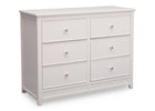 Delta Children Bianca (130) Bennington Elite 6 Drawer Dresser Side View a3a 1-Bennington Elite 6 Drawer Dresser