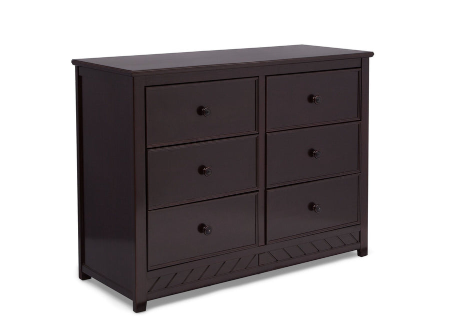 Delta Children Dark Espresso (958) Bennington Elite 6 Drawer Dresser Side View c3c 8-Bennington Elite 6 Drawer Dresser