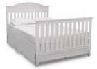 Delta Children Bianca (130) Bennington Elite Curved 4-in-1 Crib angled conversion to full size bed a6a 6-Bennington Elite Curved 4-in-1 Crib