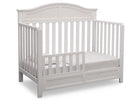 Delta Children Bianca (130) Bennington Elite Curved 4-in-1 Crib angled conversion to toddler bed a4a 4-Bennington Elite Curved 4-in-1 Crib