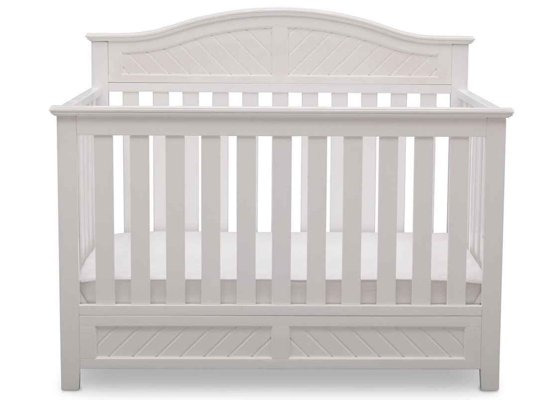 Delta Children Bianca (130) Bennington Elite Curved 4-in-1 Crib Front View a2a