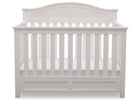 Delta Children Bianca (130) Bennington Elite Curved 4-in-1 Crib Front View a2a 3-Bennington Elite Curved 4-in-1 Crib