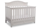 Delta Children Bianca (130) Bennington Elite Curved 4-in-1 Crib Side View a3a 2-Bennington Elite Curved 4-in-1 Crib