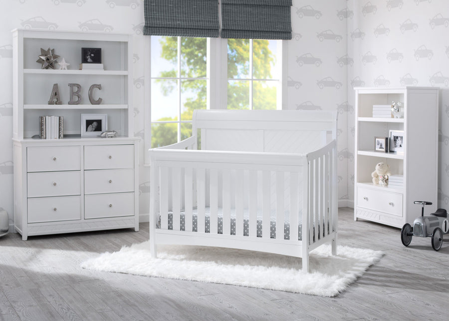 Delta Children Bianca (130) Bennington Elite Sleigh 4-in-1 Convertible Crib (550650), Room, b1b 7-Bennington Elite Sleigh 4-in-1 Convertible Crib