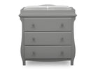 DCB: Grey (026) 2-Lancaster 3 Drawer Dresser with Changing Top