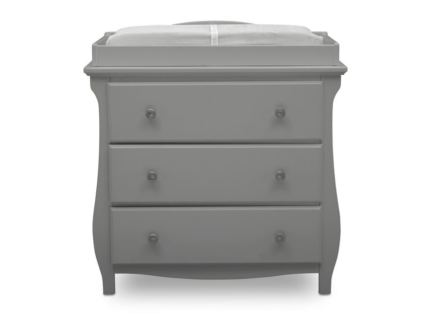 DCB: Grey (026) 2-Lancaster 3 Drawer Dresser with Changing Top