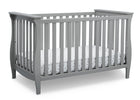 Delta Children Grey (026) Lancaster 3-in-1 Convertible Crib (552330), Crib, a3a 2-Lancaster 3-in-1 Convertible Crib