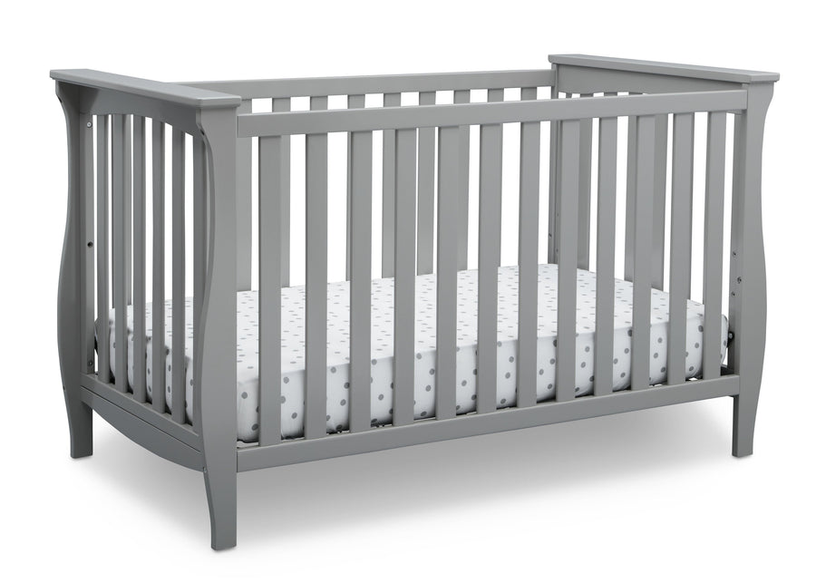 Delta Children Grey (026) Lancaster 3-in-1 Convertible Crib (552330), Crib, a3a 2-Lancaster 3-in-1 Convertible Crib