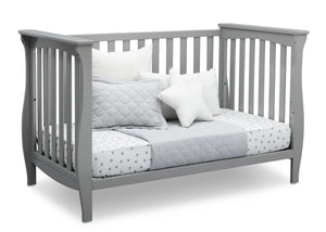 Delta Children Grey (026) Lancaster 3-in-1 Convertible Crib (552330), Daybed, a4a 6