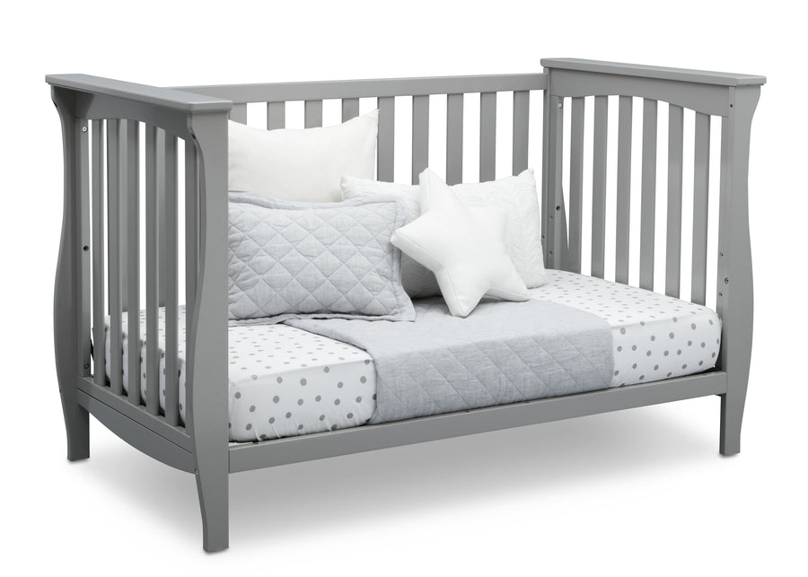 Delta Children Grey (026) Lancaster 3-in-1 Convertible Crib (552330), Daybed, a4a 4-Lancaster 3-in-1 Convertible Crib