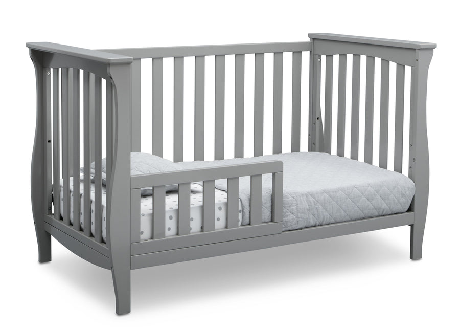 Delta Children Grey (026) Lancaster 3-in-1 Convertible Crib (552330), Toddler Bed, a5a 3-Lancaster 3-in-1 Convertible Crib