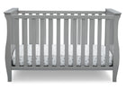 DCB: Grey (026) 5-Lancaster 3-in-1 Convertible Crib