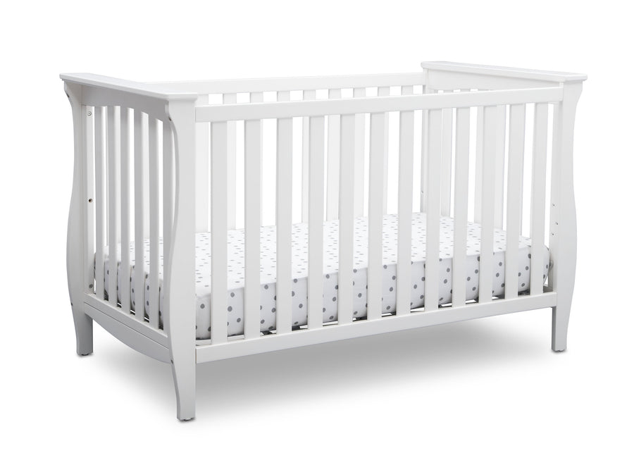 Delta Children Bianca White (130) Lancaster 3-in-1 Convertible Crib (552330), Crib, b3b 7-Lancaster 3-in-1 Convertible Crib
