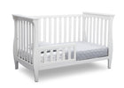Delta Children Bianca White (130) Lancaster 3-in-1 Convertible Crib (552330), Toddler Bed, b5b 8-Lancaster 3-in-1 Convertible Crib