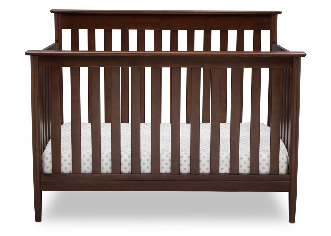 Delta Children Walnut (1316)) Greyson Signature 4-in-1 Crib, front view, d2d