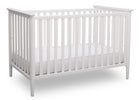 Delta Children Bianca White (130) Greyson 3-in-1 Crib, Angled View, a2a 7-Greyson 3-in-1 Crib