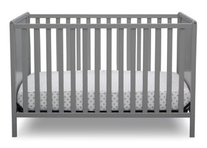 Delta Children Grey (026) Heartland Classic 4-in-1 Convertible Crib, Crib Front, a2a 6
