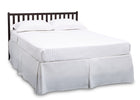 Delta Children Dark Chocolate (207) Heartland Classic 4-in-1 Convertible Crib, Full Size Bed Angle, d6d 24-Heartland Classic 4-in-1 Convertible Crib