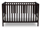 Delta Children Dark Chocolate (207) Heartland Classic 4-in-1 Convertible Crib, Crib Front, d2d 20-Heartland Classic 4-in-1 Convertible Crib