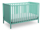Delta Children Aqua (347) Heartland Classic 4-in-1 Convertible Crib, Crib Angle, e3e 27-Heartland Classic 4-in-1 Convertible Crib