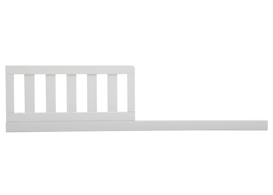 Delta Children Bianca White (130) Daybed/Toddler Guardrail Kit, front view a1a 1-Daybed/Toddler Guardrail Kit (555725)