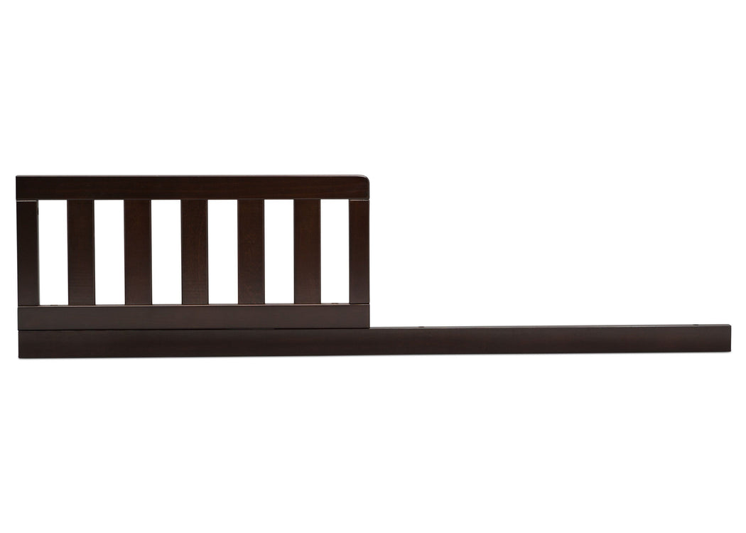 Delta Children Dark Chocolate (207) Daybed/Toddler Guardrail Kit, front view c1c