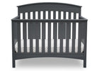 Delta Children Charcoal Grey (029) Bennington Elite Arched 4-in-1 Convertible Crib, Crib Front, a2a 2-Bennington Elite Arched 4-in-1 Convertible Crib