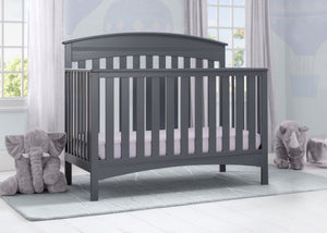 Delta Children Charcoal Grey (029) Bennington Elite Arched 4-in-1 Convertible Crib 21