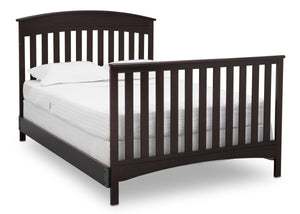 Delta Children Dark Espresso (958) Bennington Elite Arched 4-in-1 Convertible Crib, Full Size Bed, c6c 20