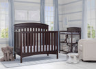 Delta Children Dark Espresso (958) Bennington Elite Arched 4-in-1 Convertible Crib, Room, c1c 13-Bennington Elite Arched 4-in-1 Convertible Crib