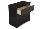 Dark Chocolate (207) 14-Skylar 3 Drawer Dresser with Changing Top