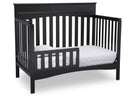 Delta Children Ebony (0011) Skylar 4-in-1 Convertible Crib (558150), Toddler Bed, a4a 5-Skylar 6-in-1 Convertible Crib