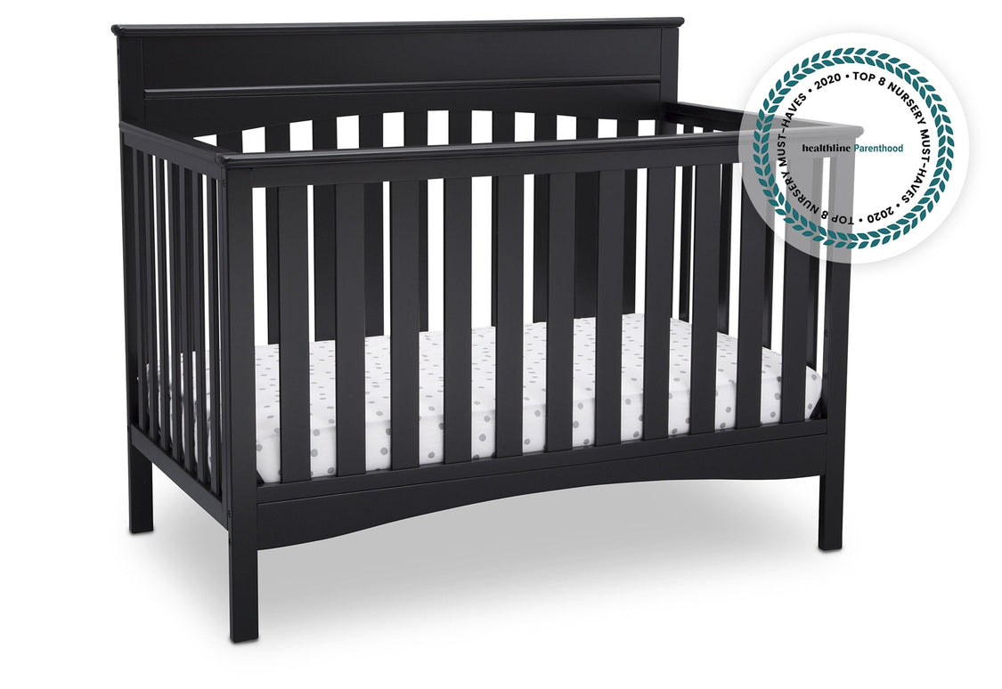 Delta Children Ebony 0011 Skylar 4-in-1 Convertible Crib (558150), Crib, a2a