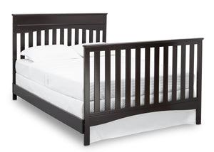 Delta Children Dark Chocolate (207) Skylar 4-in-1 Convertible Crib (558150), Full Size Bed with Footboard, d5d 17
